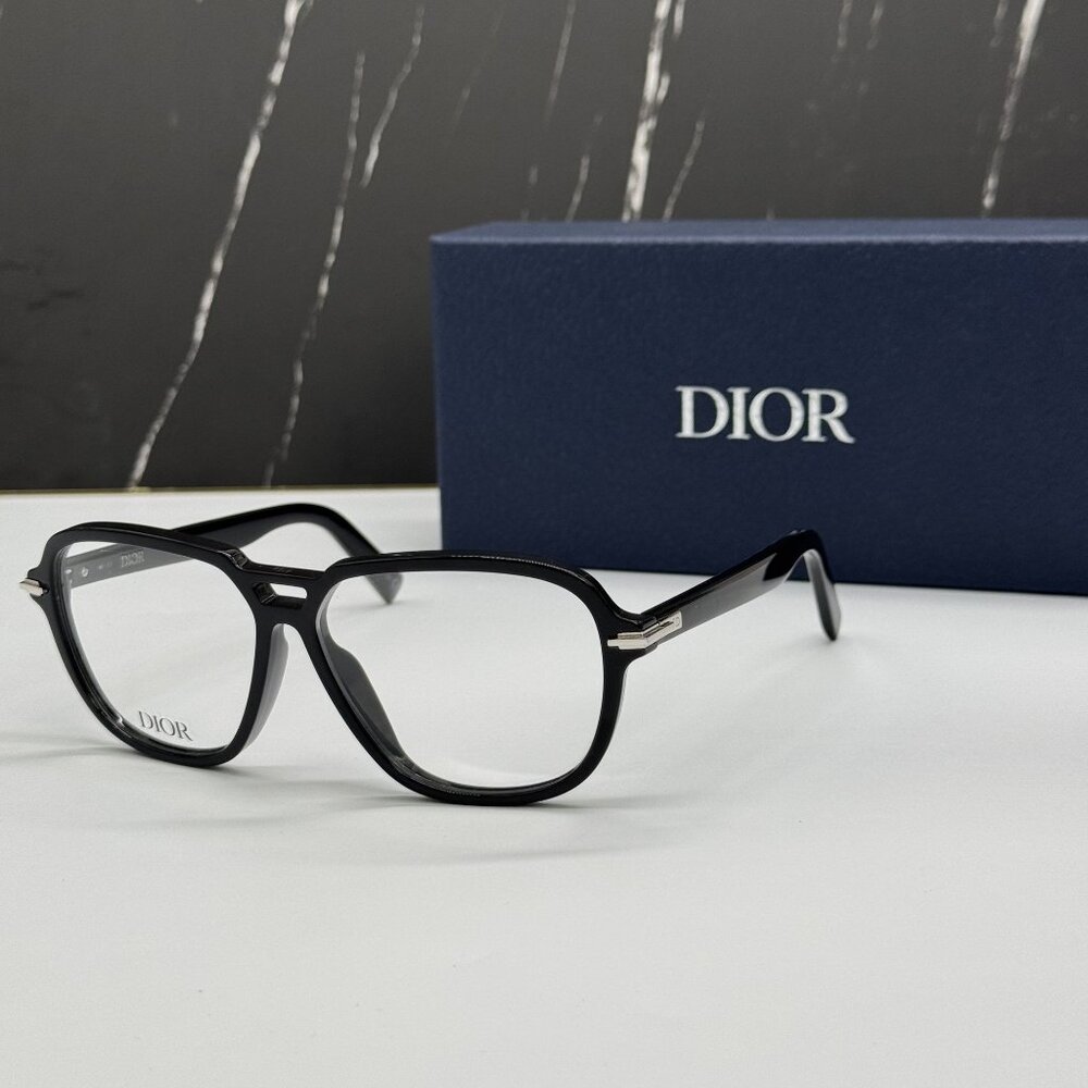 NEW DIOR DIORBLACKSUITO AI 1000 MEN BLACK EYEGLASSES DIOR - Picture 2 of 10